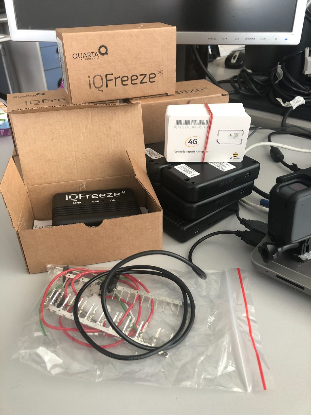 Монтаж телематического оборудования iQFREEZE + ГЛОНАСС